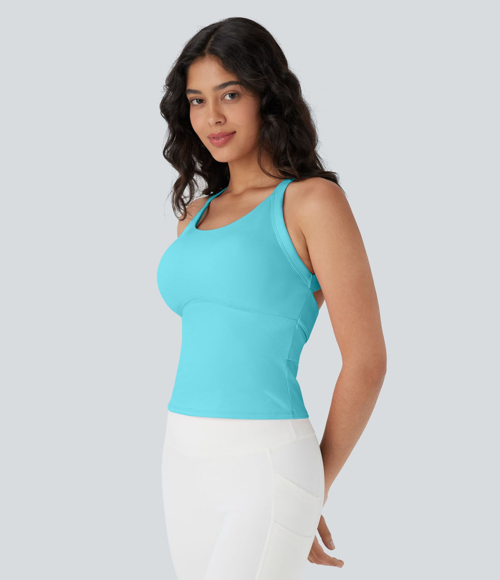 Débardeur yoga SoftlyZero™ Plush à découpes E-G