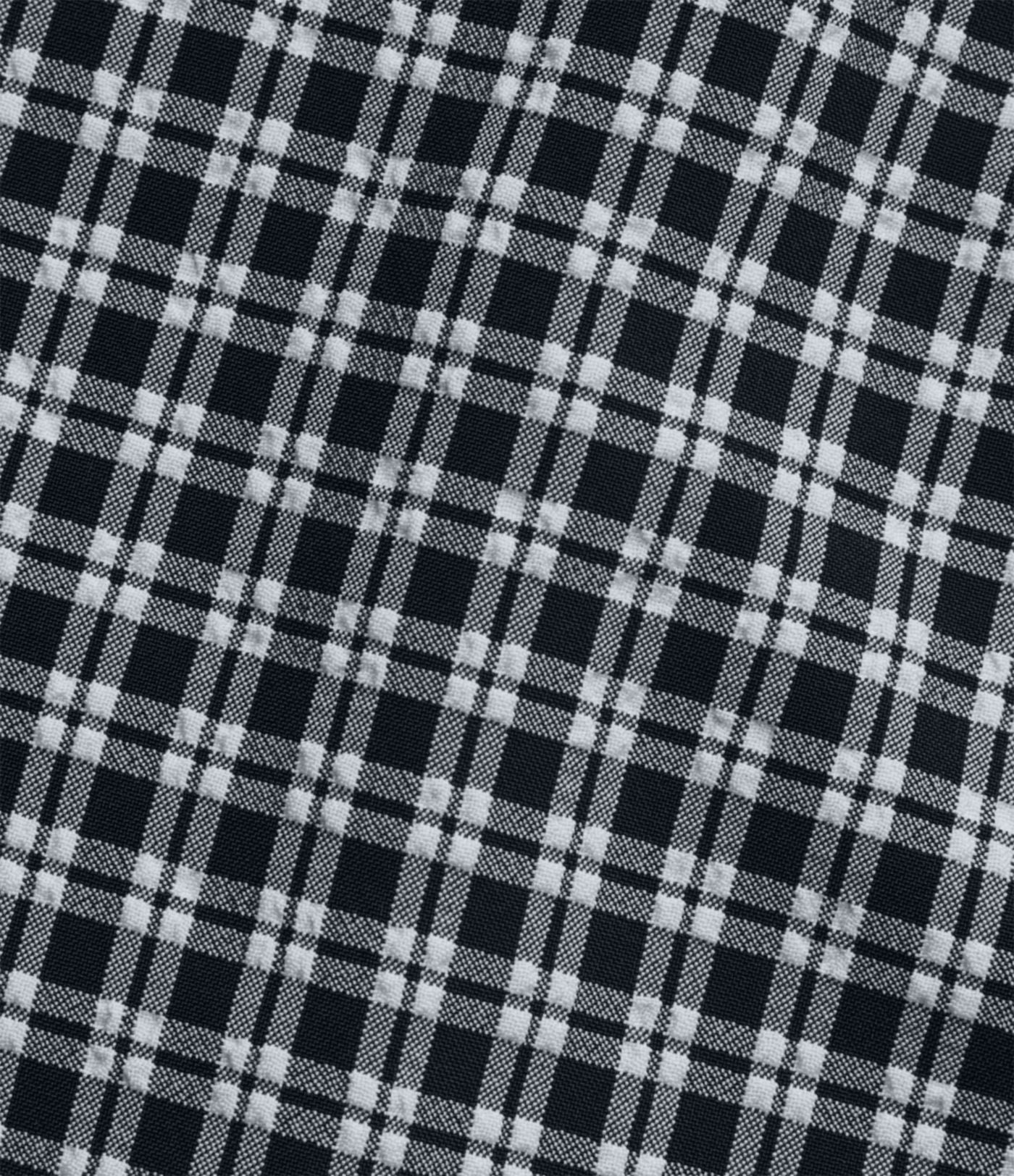 Robe mini casual sans manches col bateau à carreaux vichy, avec poches