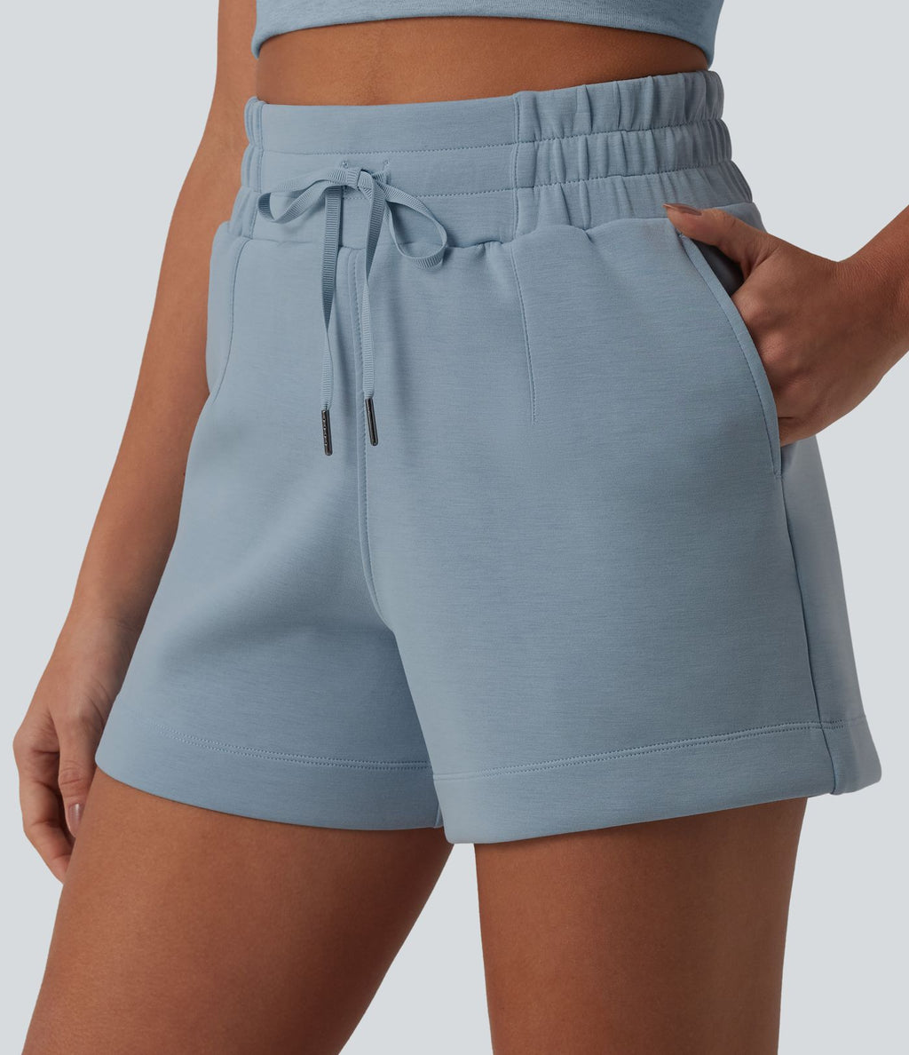 Short casual SpacerTek™ 10 cm taille haute avec cordon de serrage et poches