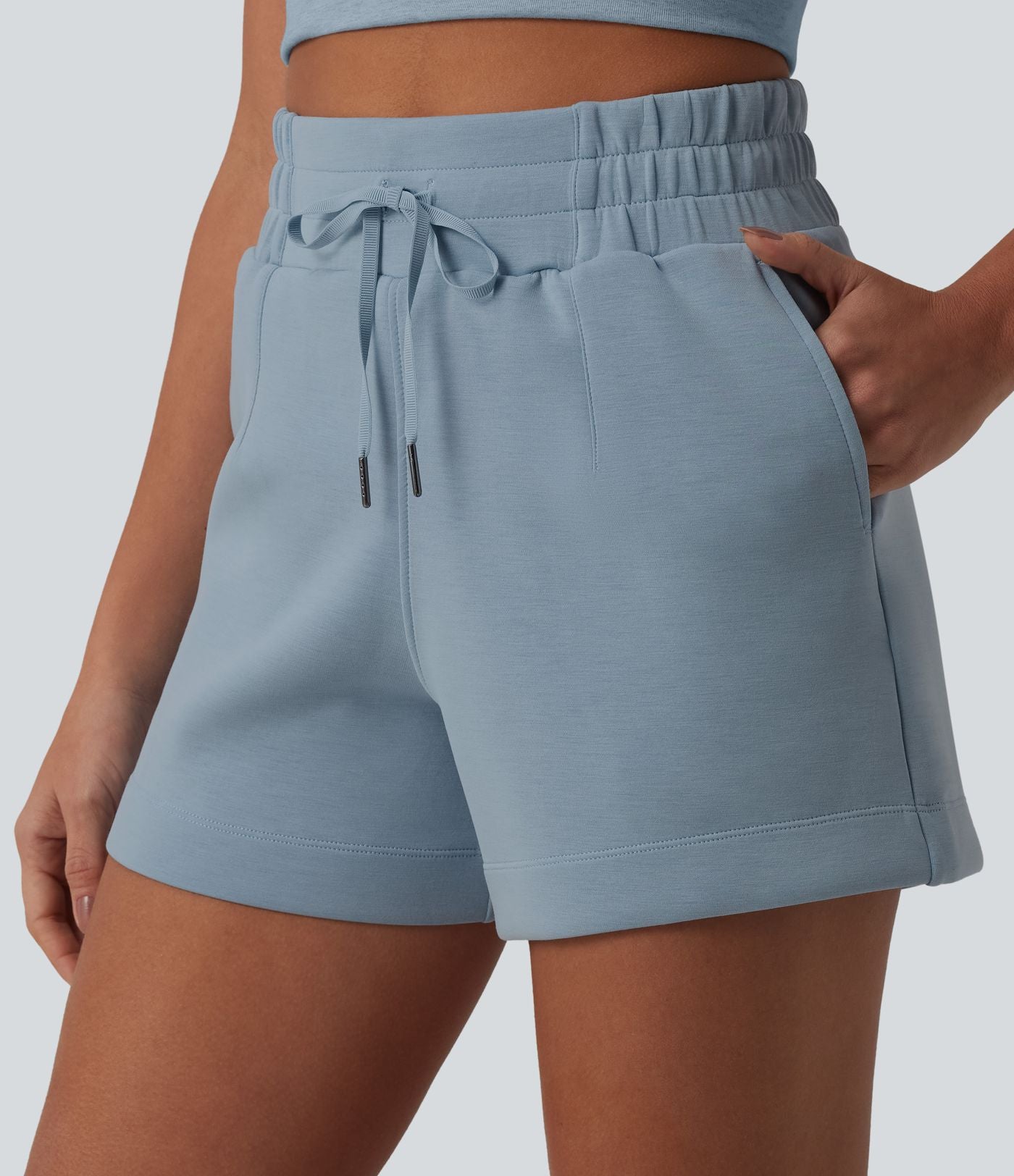 Short casual SpacerTek™ 10 cm taille haute avec cordon de serrage et poches