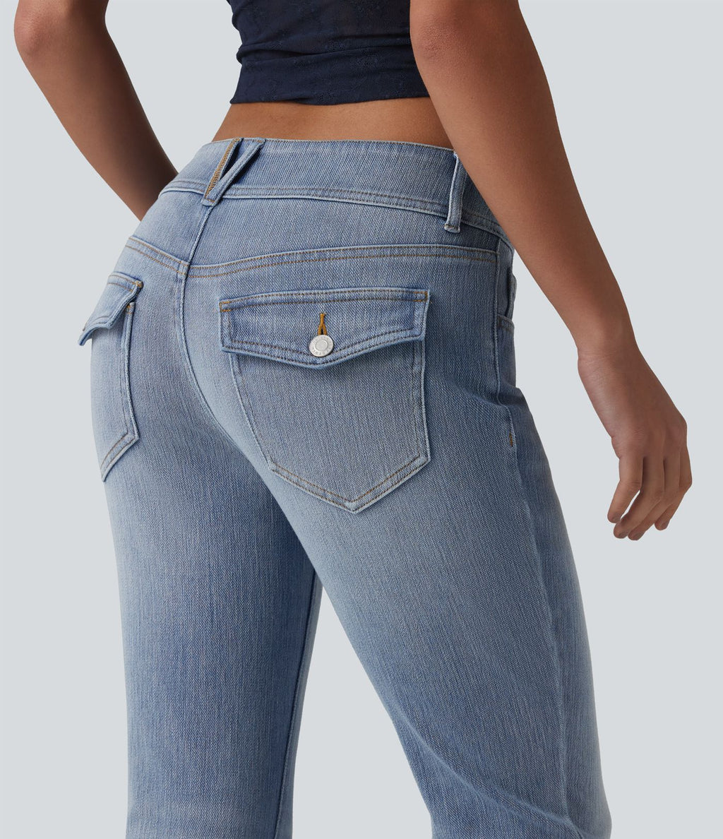 Jean décontracté taille basse Halara Flex™ avec poches