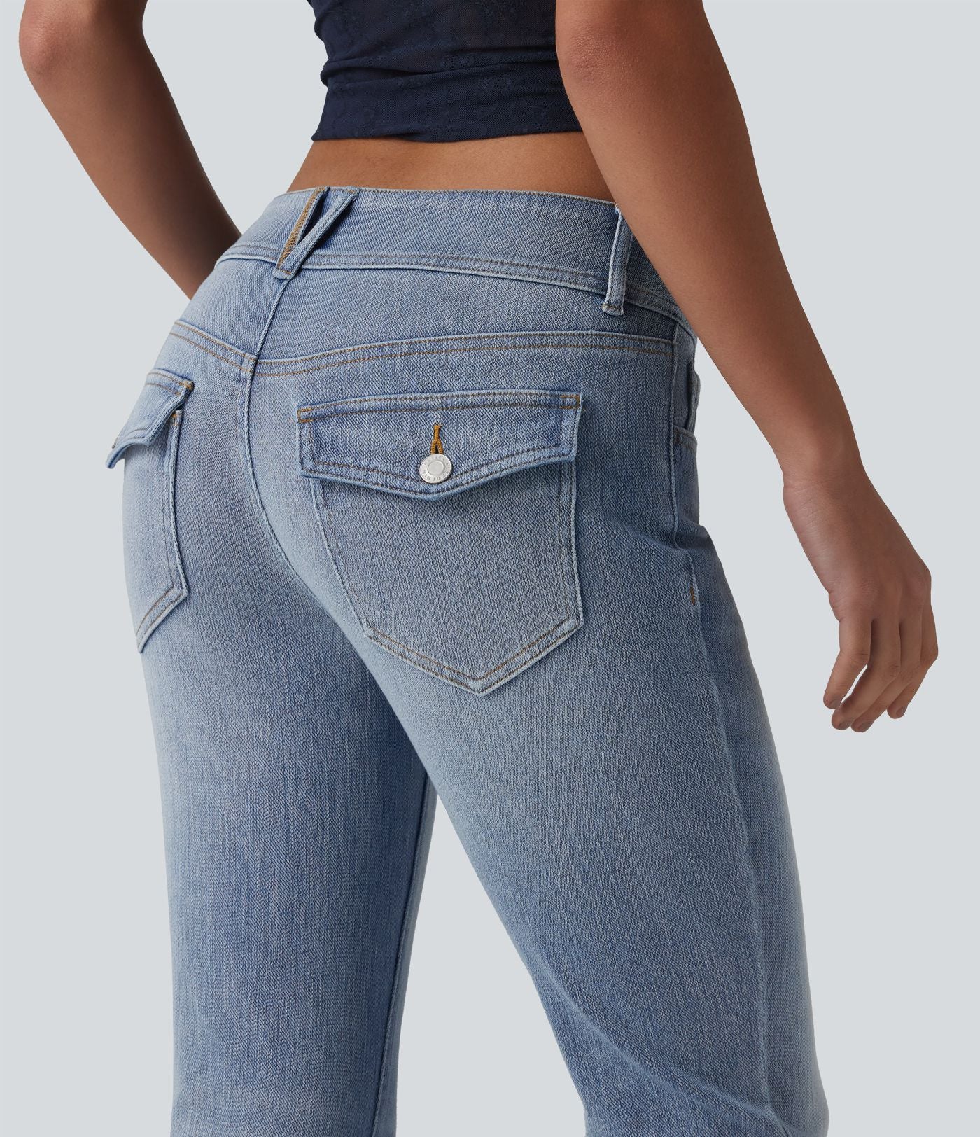 Jean décontracté taille basse Halara Flex™ avec poches
