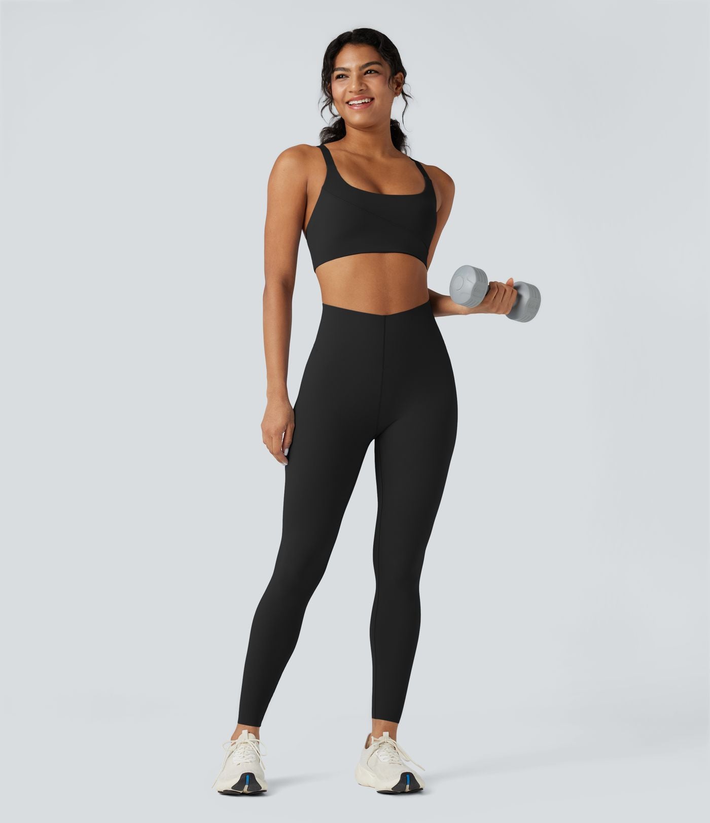 Legging 7/8 d'entraînement gainant taille haute avec ceinture en V Halara UltraSculpt™