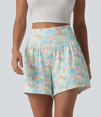 Short hawaïen 2 en 1 taille haute 12,5 cm avec poches
