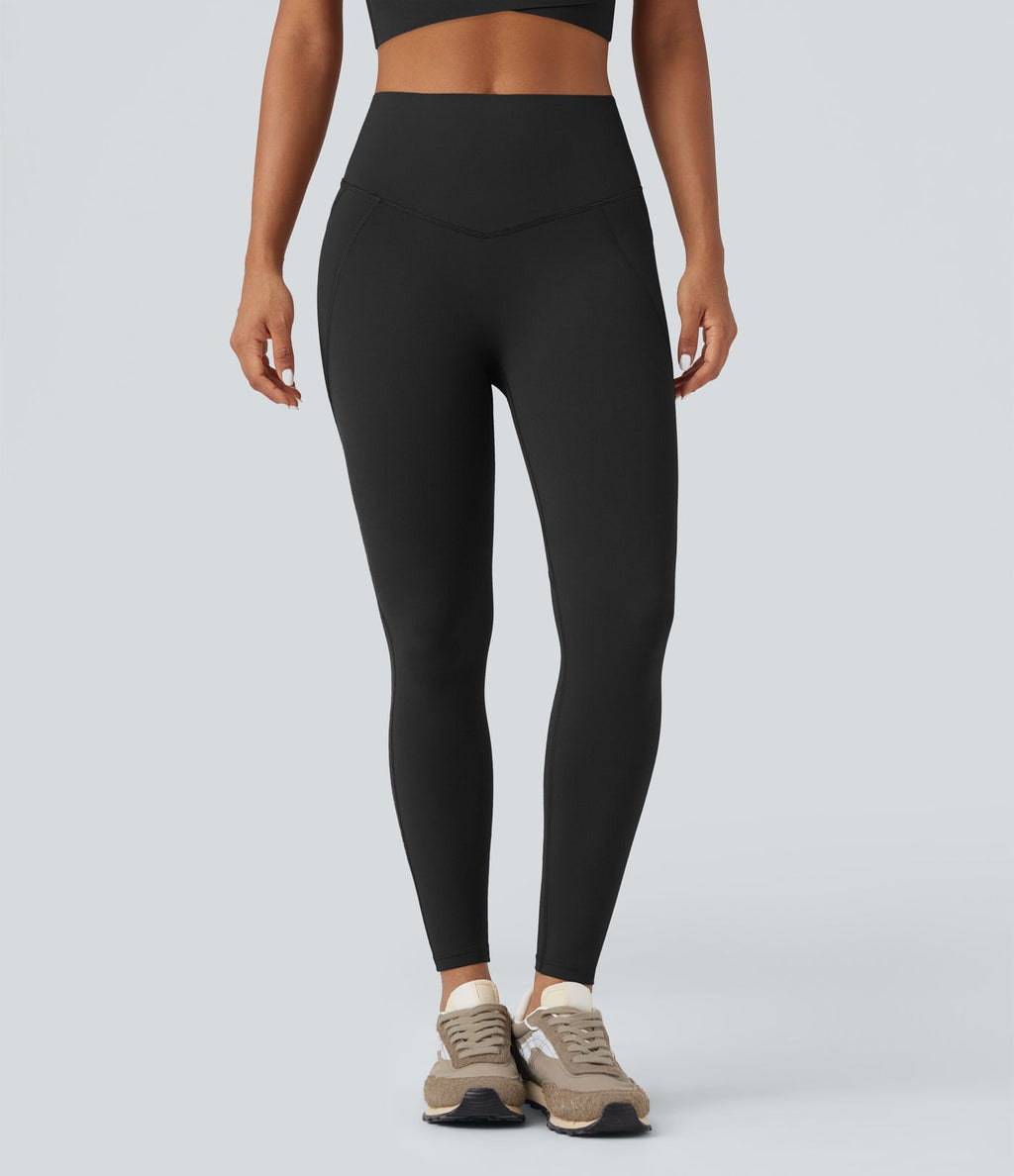 Legging 7/8 d'entraînement gainant galbant taille haute avec poches Halara UltraSculpt™