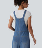 Halara Flex™ Salopette casual ample en lyocell drapé lavé bretelles réglables avec poches