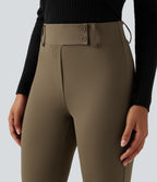 Pantalon tailleur évasé taille haute avec poches Halara Flex™