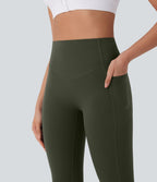Legging de yoga gainant galbant taille haute avec fronces et poches Halara UltraSculpt™