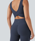Combinaison de sport Halara UltraSculpt™ col V gainante push-up à poches