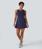 Robe Mini de Randonnée SpeedWave™ à Col Rond, Sans Manches, avec Poches Latérales et Séchage Rapide