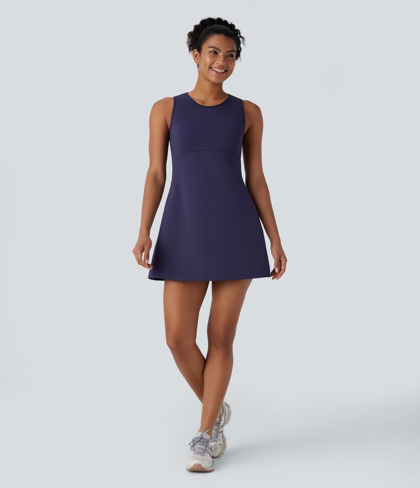 Robe Mini de Randonnée SpeedWave™ à Col Rond, Sans Manches, avec Poches Latérales et Séchage Rapide