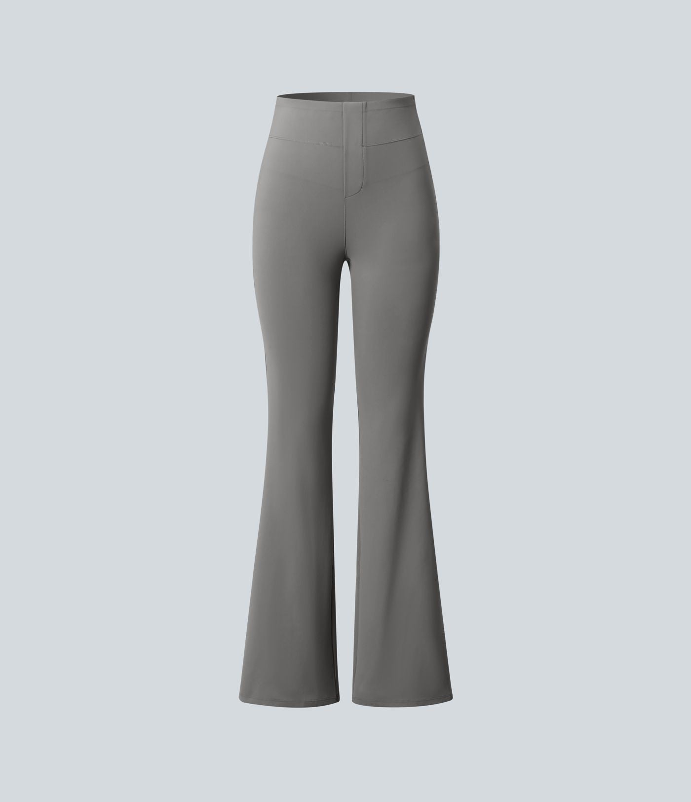 Pantalon tailleur bootcut taille haute ventre plat avec poches