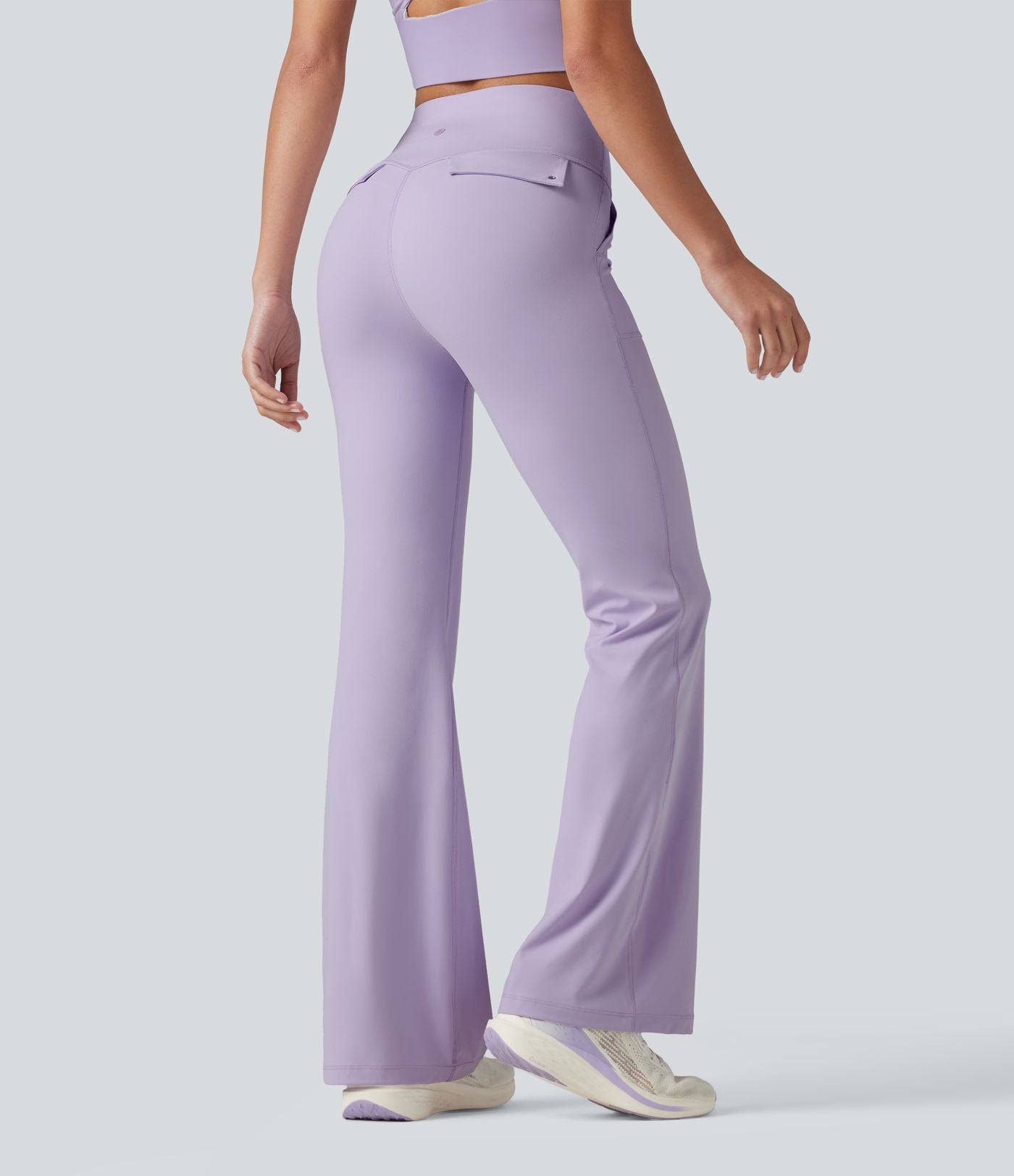 Halara UltraSculpt™ Legging évasé décontracté taille haute ventre plat avec poches