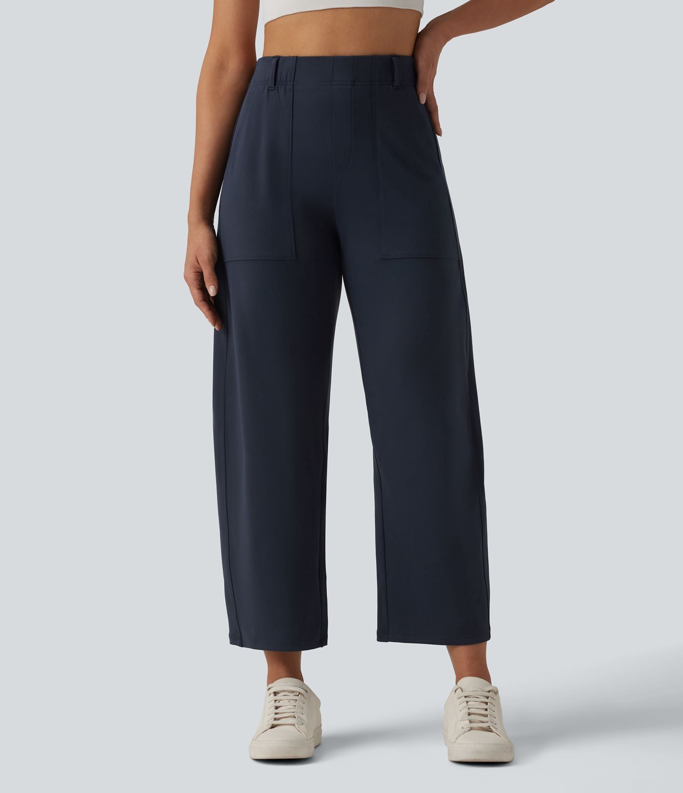 Pantalon barrel DayStretch taille haute avec poches