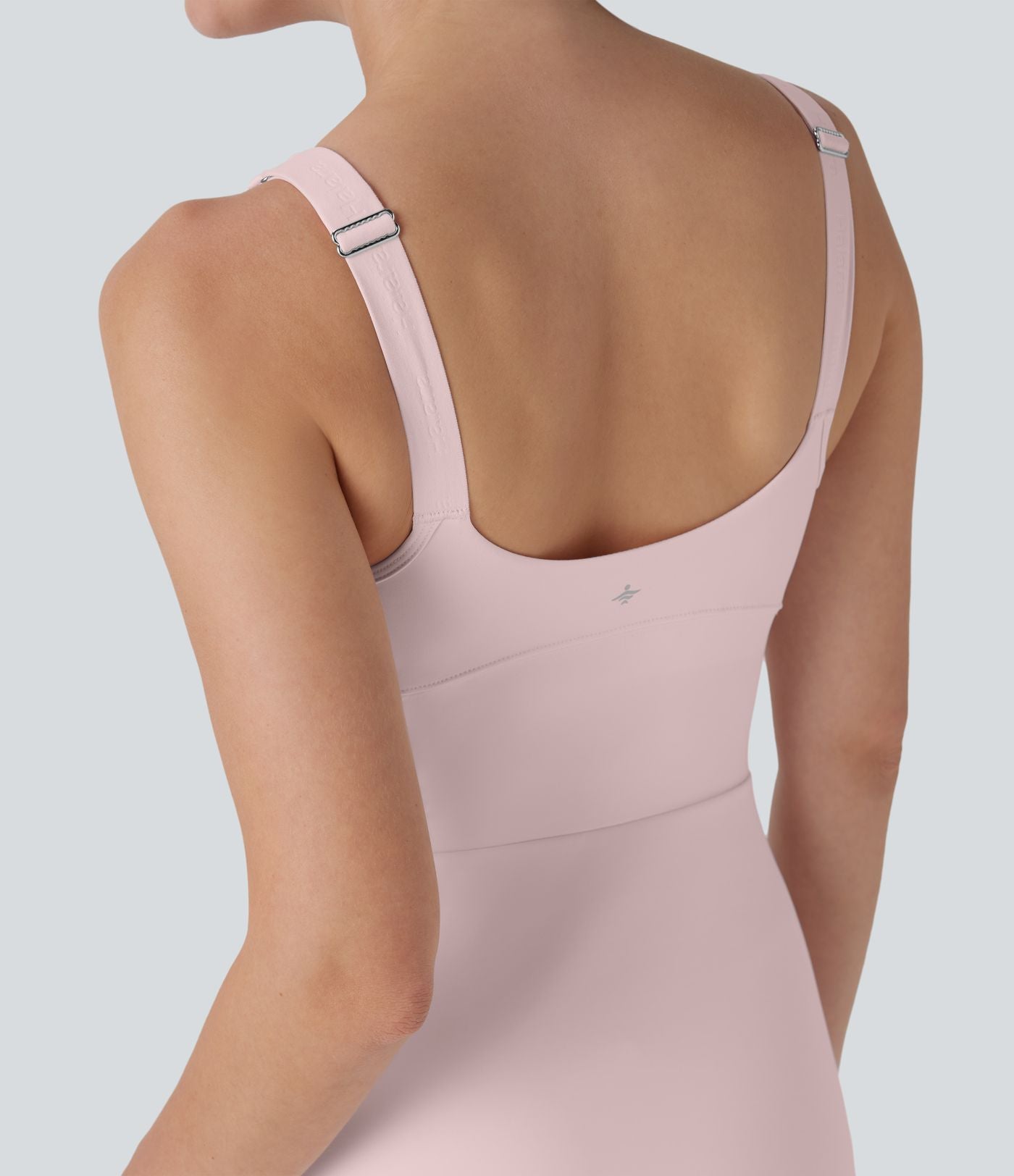 Robe active de yoga 2-en-1 Softlyzero™ Plush avec bretelles ajustables, armatures push-up, dos nu et poches-Easy Peasy