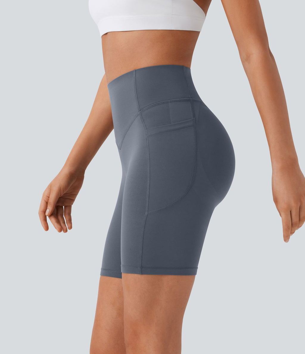 Legging de yoga gainant taille haute chiné à séchage rapide avec poches Halara UltraSculpt™