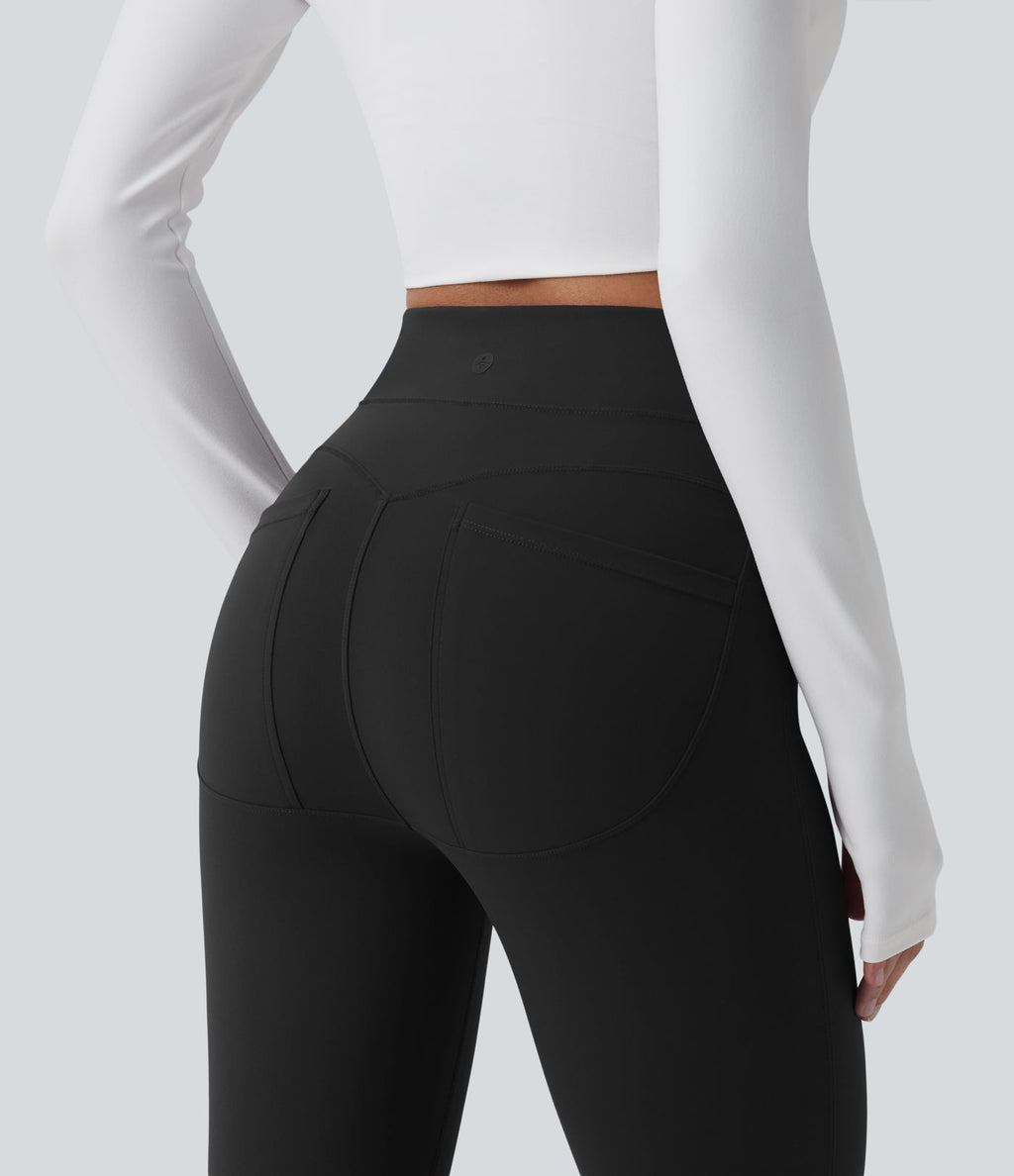 Legging 7/8 d'entraînement taille haute gainant Halara UltraSculpt™ avec poches