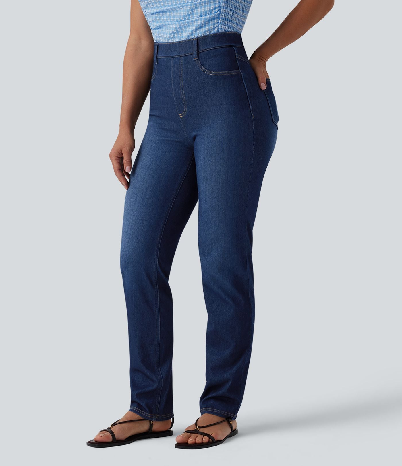 Halara Flex™ Jean casual gainant taille haute avec poches