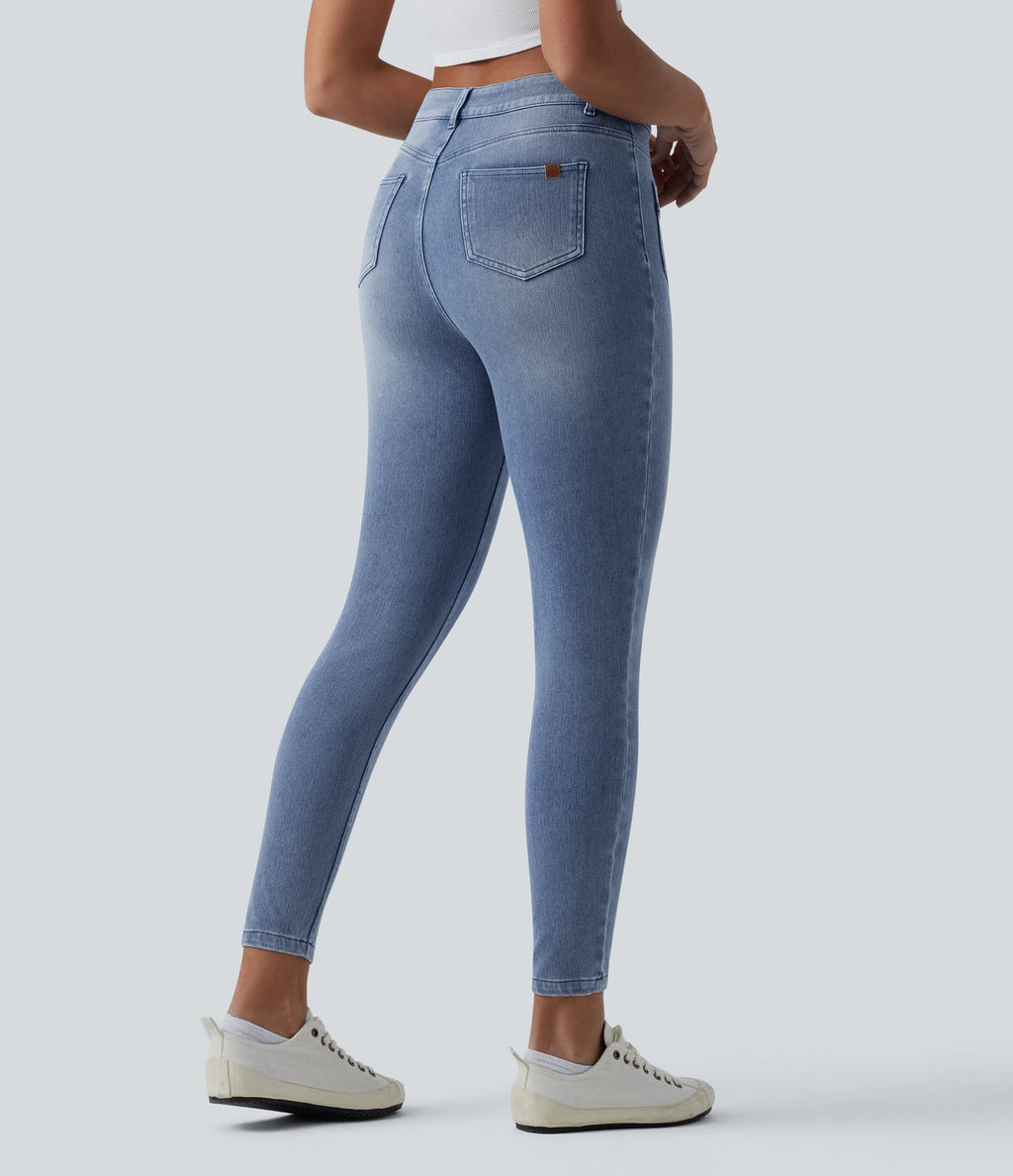 Jean Halara Flex™ skinny décontracté taille mi-haute avec poches
