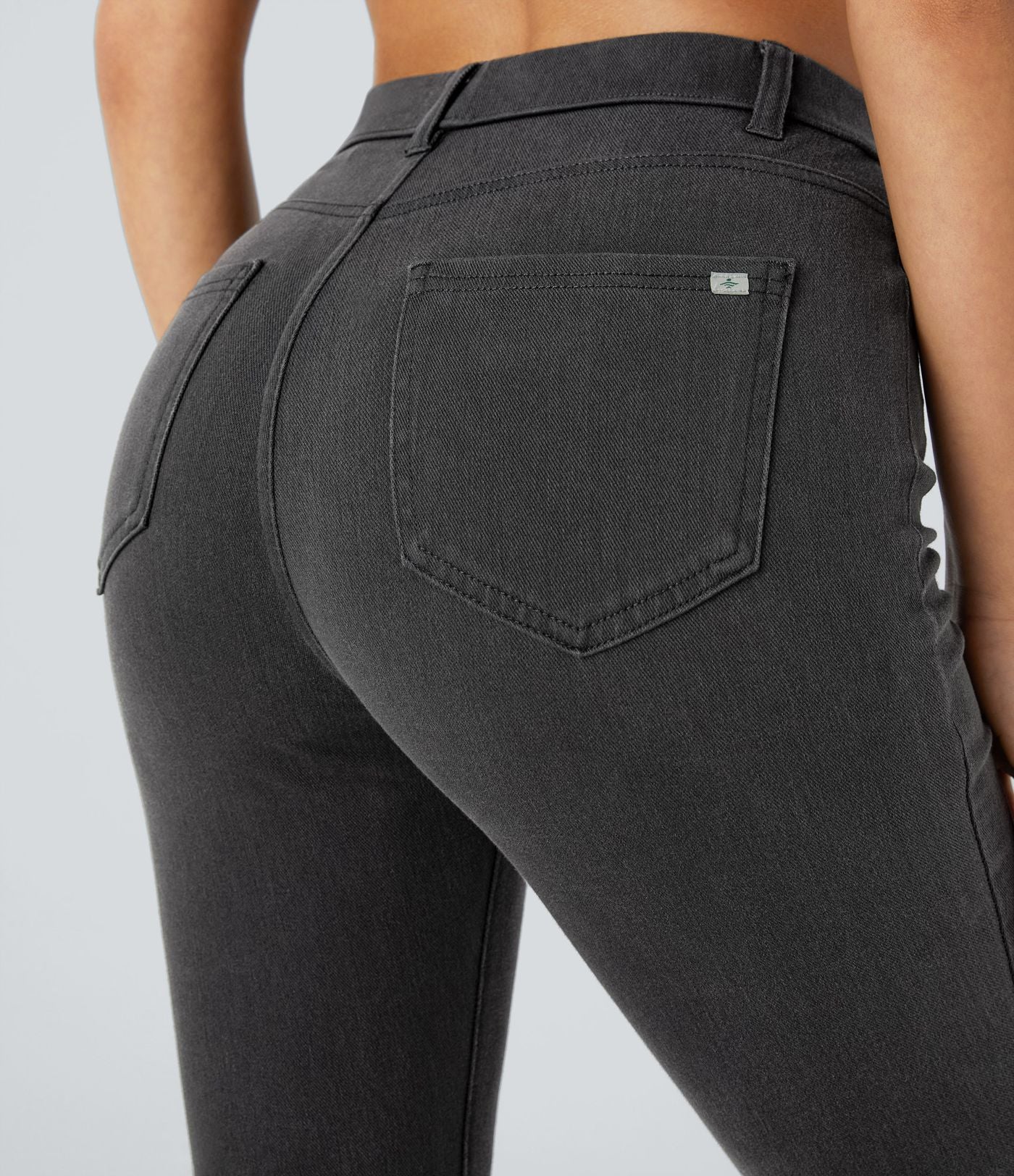 Leggings 7/8 de travail en denim taille haute avec poches Halara Flex™