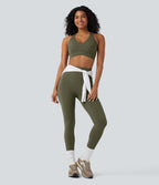 Brassière de sport entraînement Halara UltraSculpt™ soutien intermédiaire col V dos nageur bonnets A-C