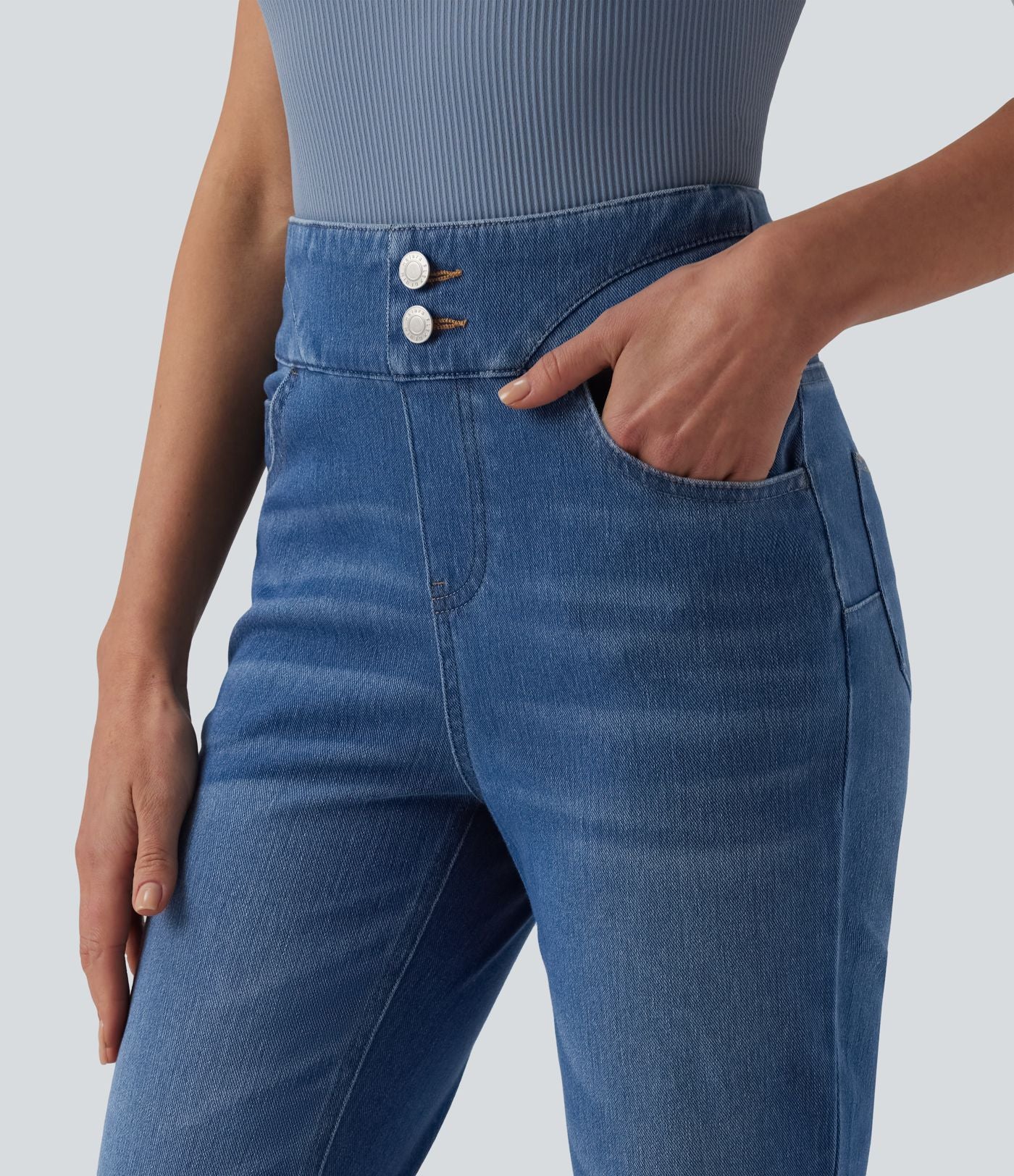 Halara Flex™ Jegging bootcut casual taille haute avec poches