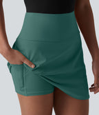 Jupe de golf courte 2-en-1 SoftlyZero™ Airy effet frais InstantCool taille ultra-haute gainant avec ourlet arrondi et poches