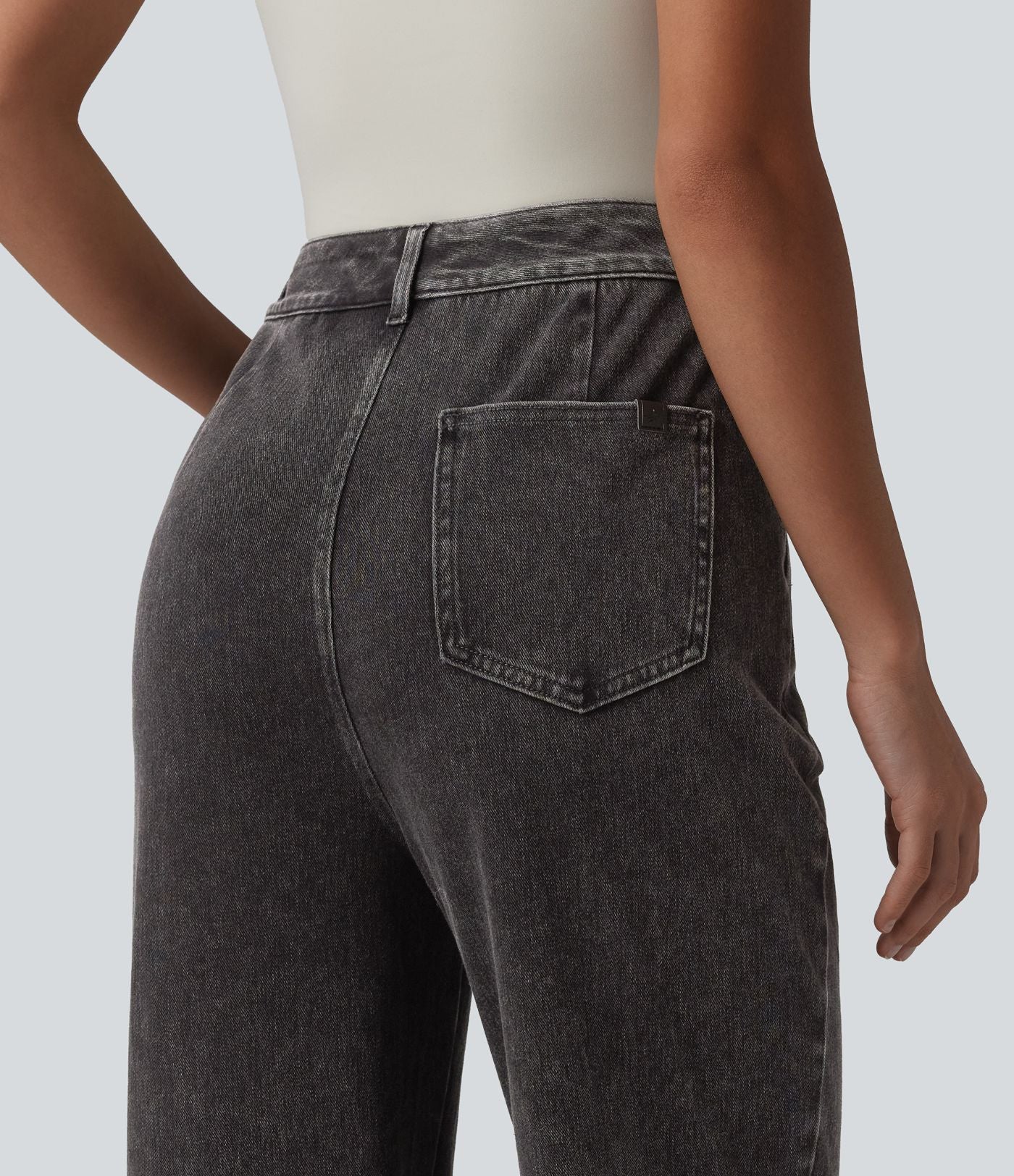 Jean bootcut cargo décontracté Halara Flex™ taille haute avec poches