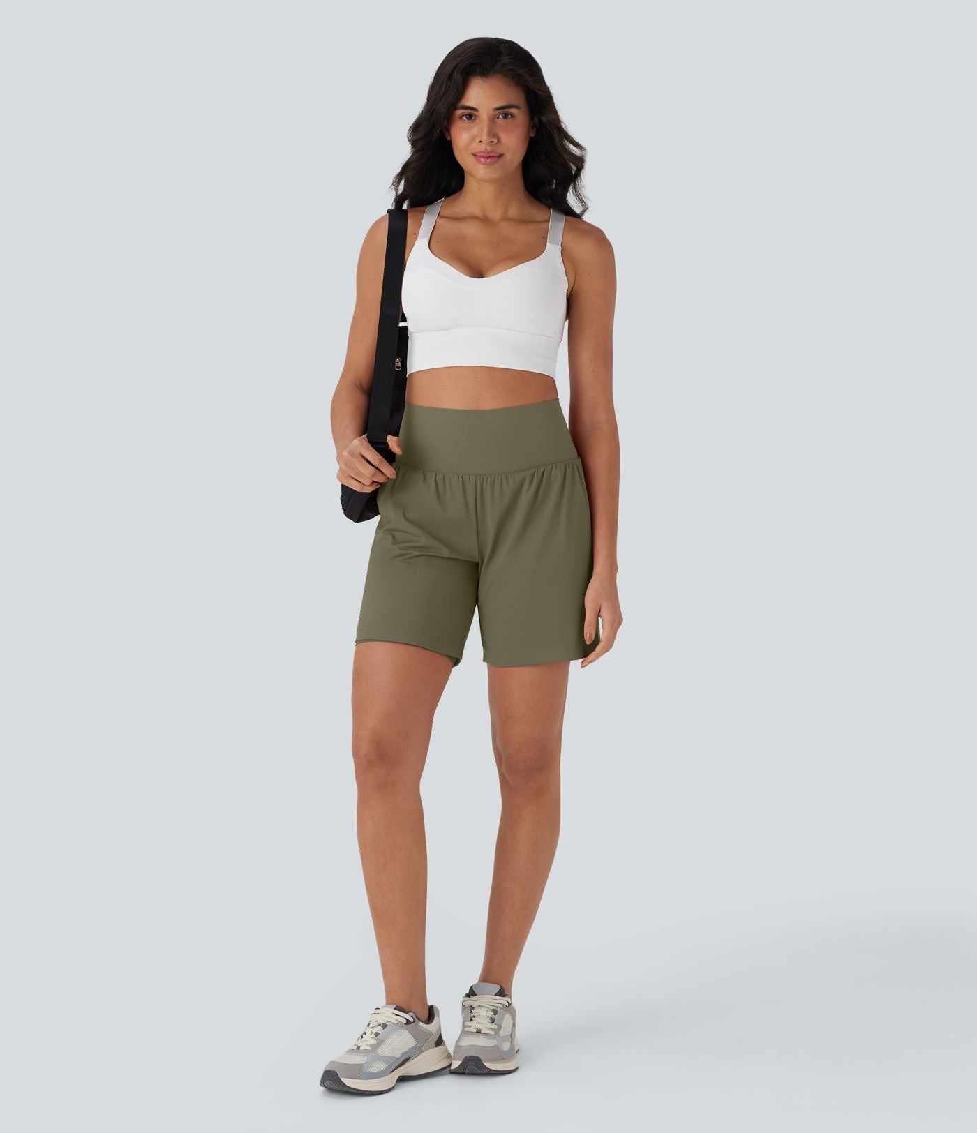 Short de yoga SoftlyZero™ Airy 2-en-1 taille très haute avec poches et effet frais InstantCool 17,5 cm