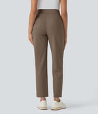 Pantalon de golf séchage rapide, taille mi-haute, avec poches et poche tee, UPF40+