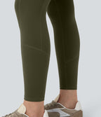 Legging de randonnée 7/8 résistant à l'usure taille haute avec poches