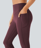 Pantalon de yoga à coupe bootcut gainant galbant taille haute avec effet scrunch et poches Halara UltraSculpt™