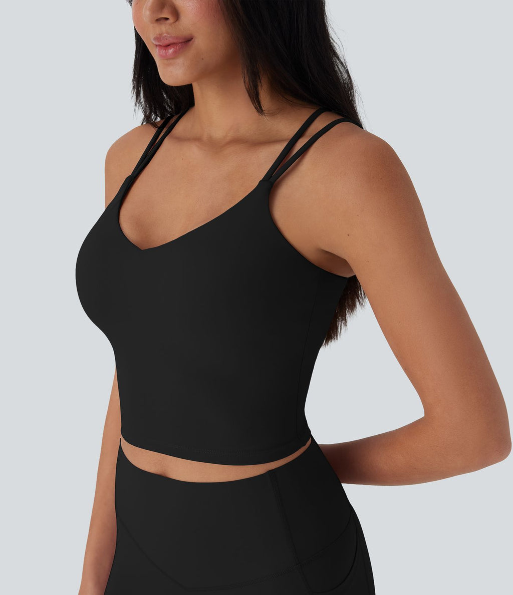 Débardeur de yoga court Halara UltraSculpt™ Cool dos nu à séchage rapide - UPF50+