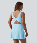 Robe de sport mini 2-en-1 SoftlyZero™ Airy col U poches effet frais InstantCool danse bonnets E-G, accès facile Easy Peasy