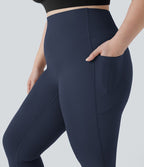 Pantalon de yoga à coupe bootcut gainant taille haute grande taille avec poches Halara UltraSculpt™