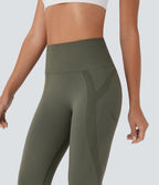 Legging capri yoga taille haute froncé sans couture OneForm Seamless Flow