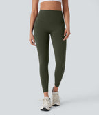Legging de yoga gainant galbant taille haute avec fronces et poches Halara UltraSculpt™