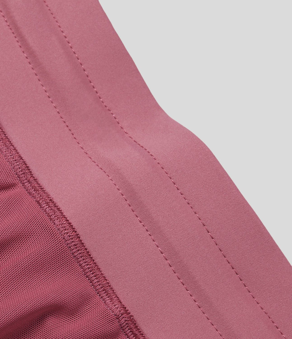 Jupe Casual Évasée Fluide 2 en 1 en Maille Contrastée Taille Haute Cordon de Serrage Poche Latérale