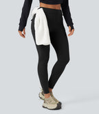 Legging cargo de randonnée résistant à l'usure taille mi-haute avec poches