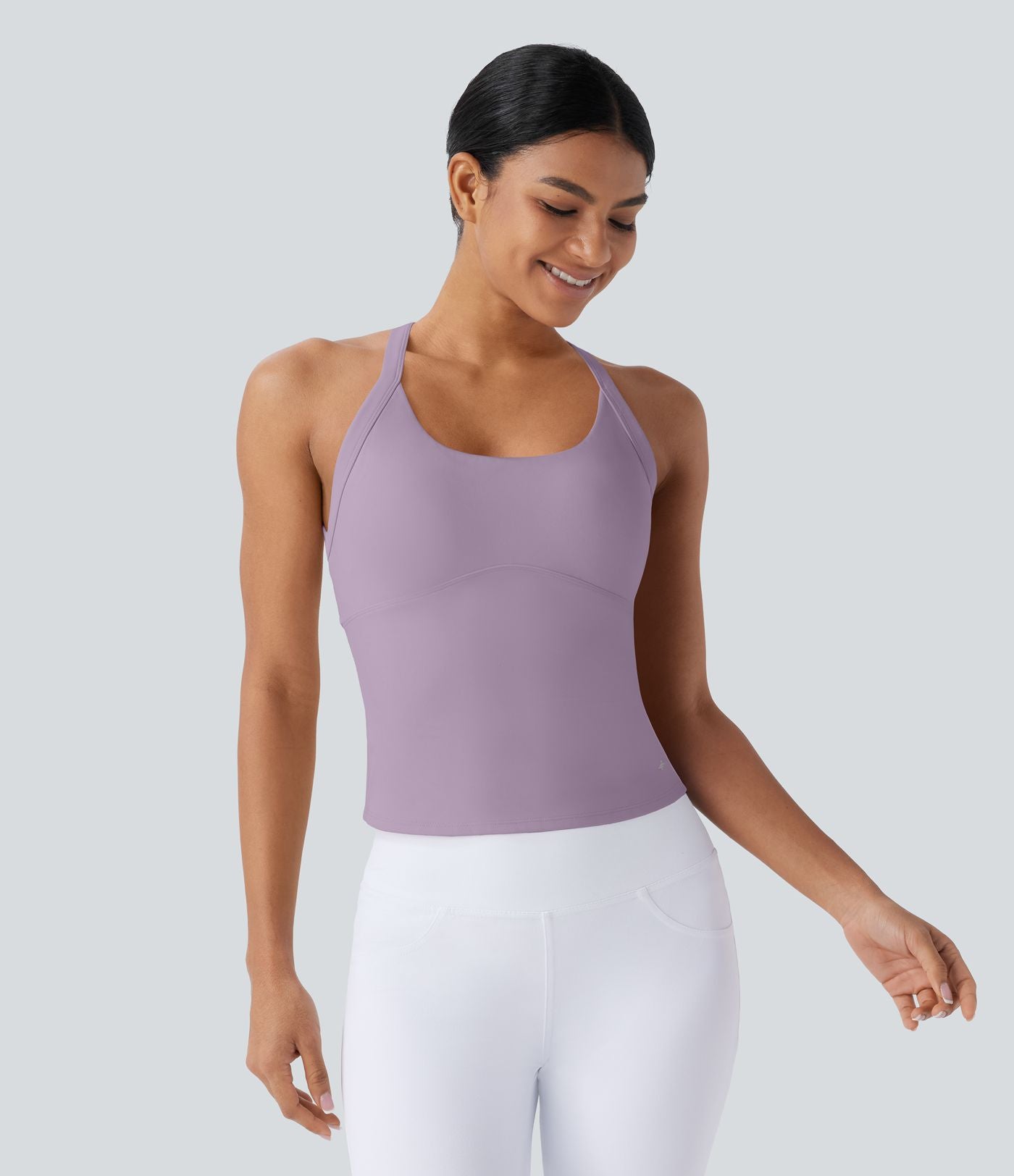 Débardeur yoga SoftlyZero™ Plush à découpes A-D