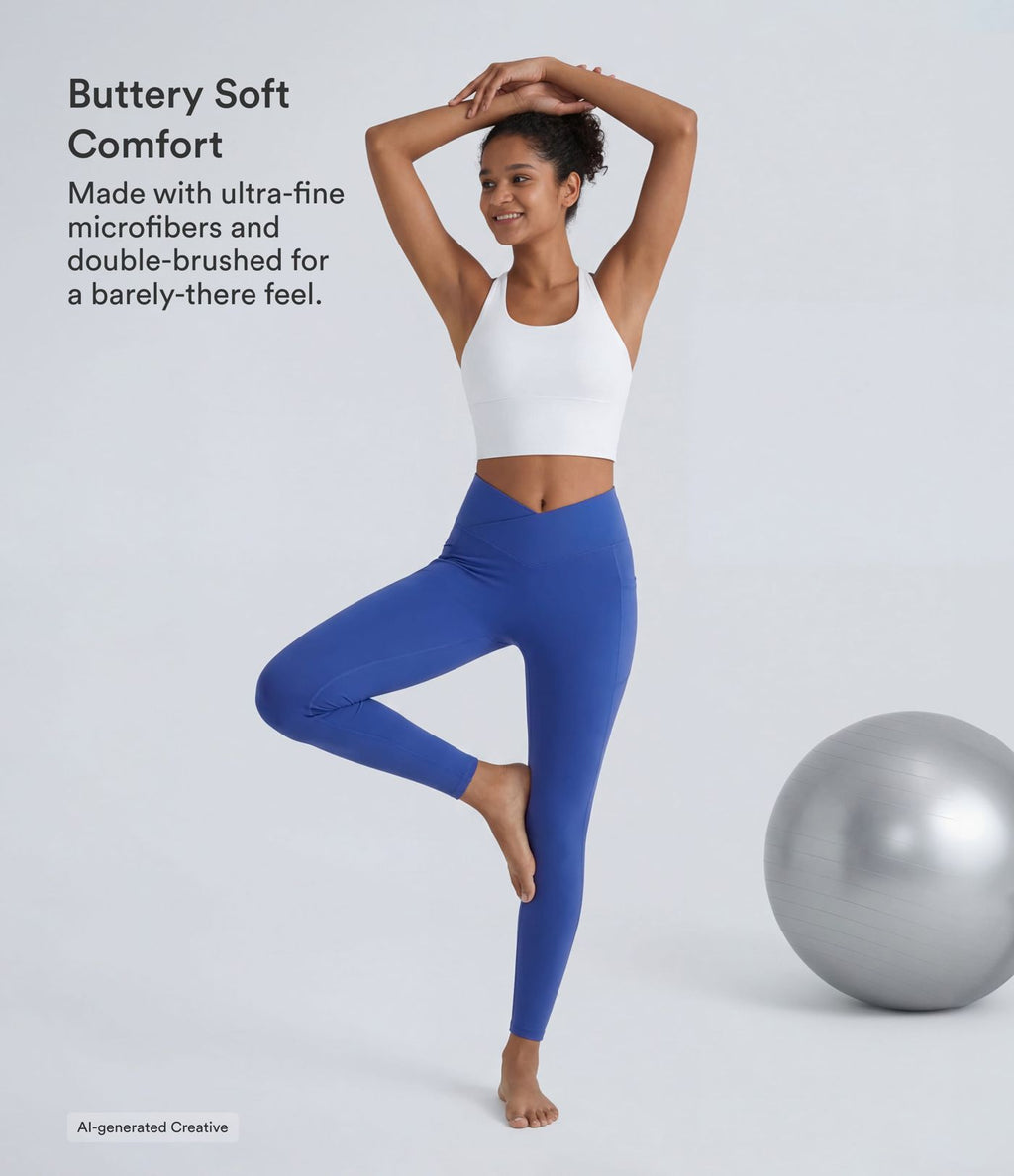 Softlyzero™ Legging Unis Poches Croisées