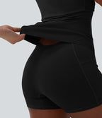 Robe sport SoftlyZero™ Plush ventre plat avec poches – Édition Easy Peasy