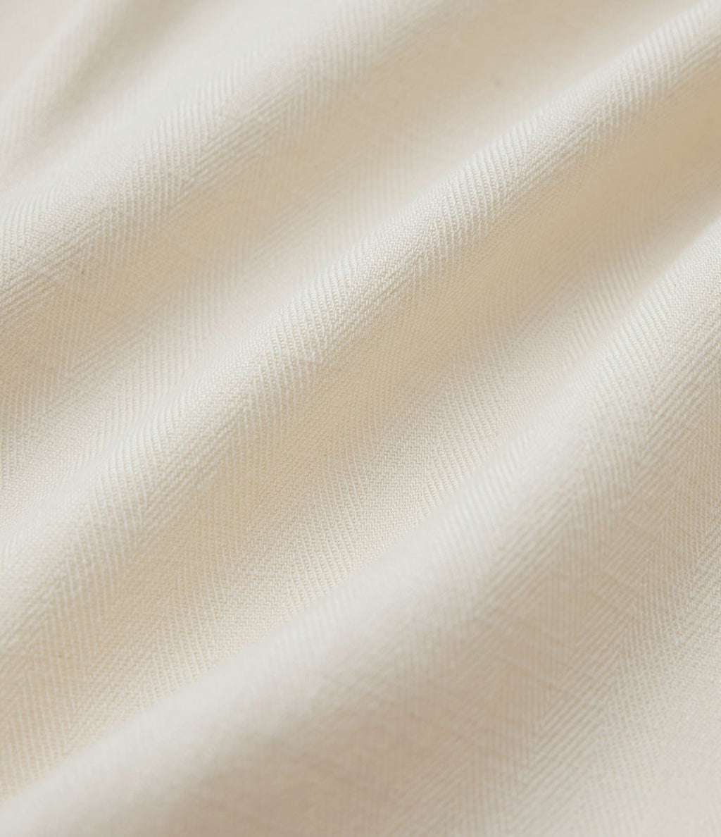 Chemise décontractée mélange lin manches mi-longues