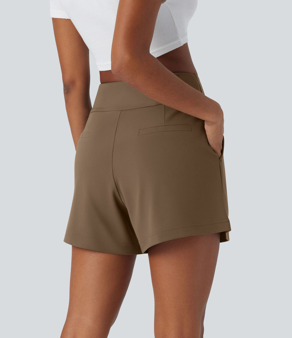 Short de travail large taille haute DayStretch avec poches