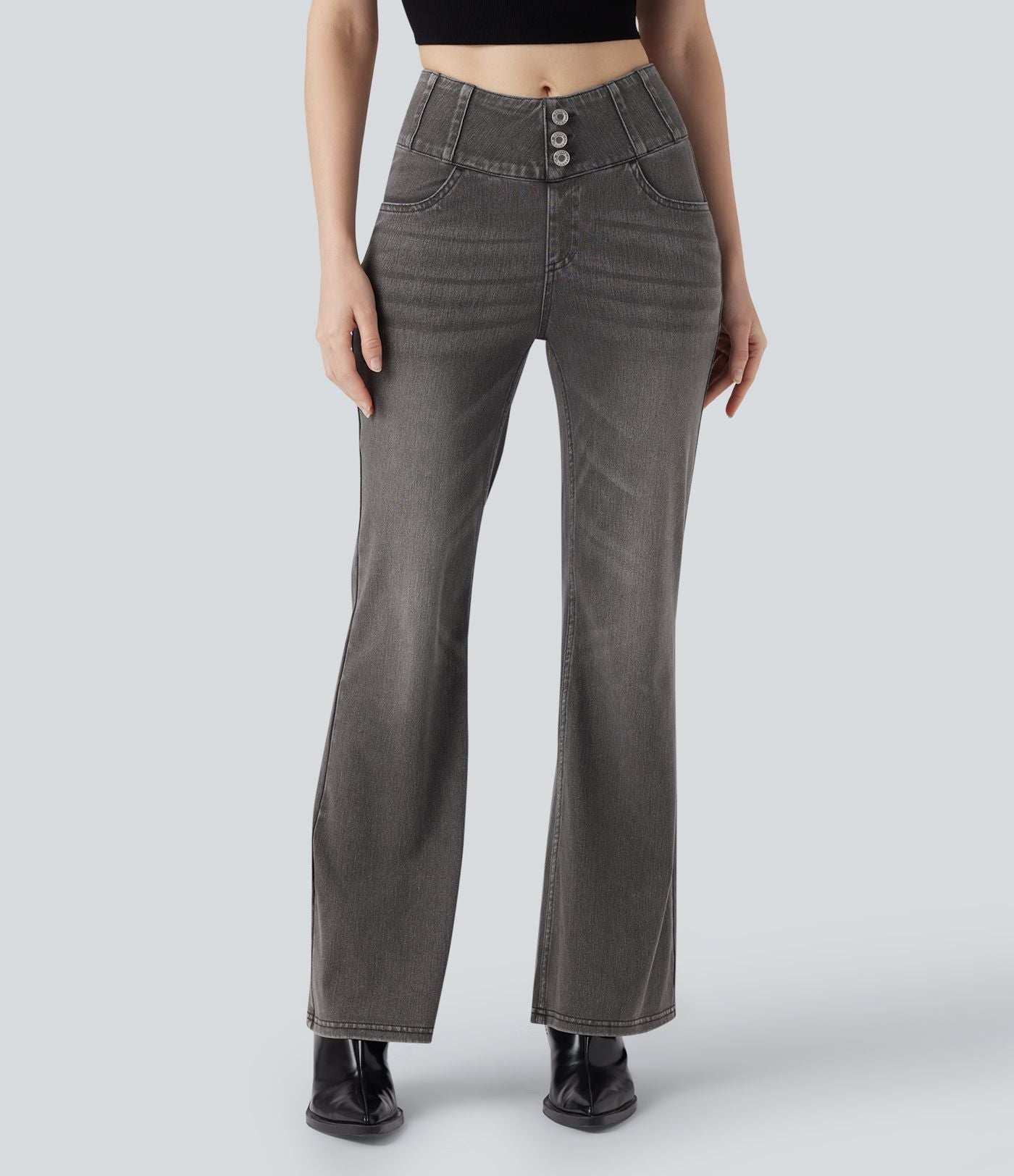 Jean bootcut taille haute Halara Flex™ avec poches