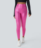 Softlyzero™ Legging Travail Taille Haute Tissu Enduit Poche Latérale Arrière
