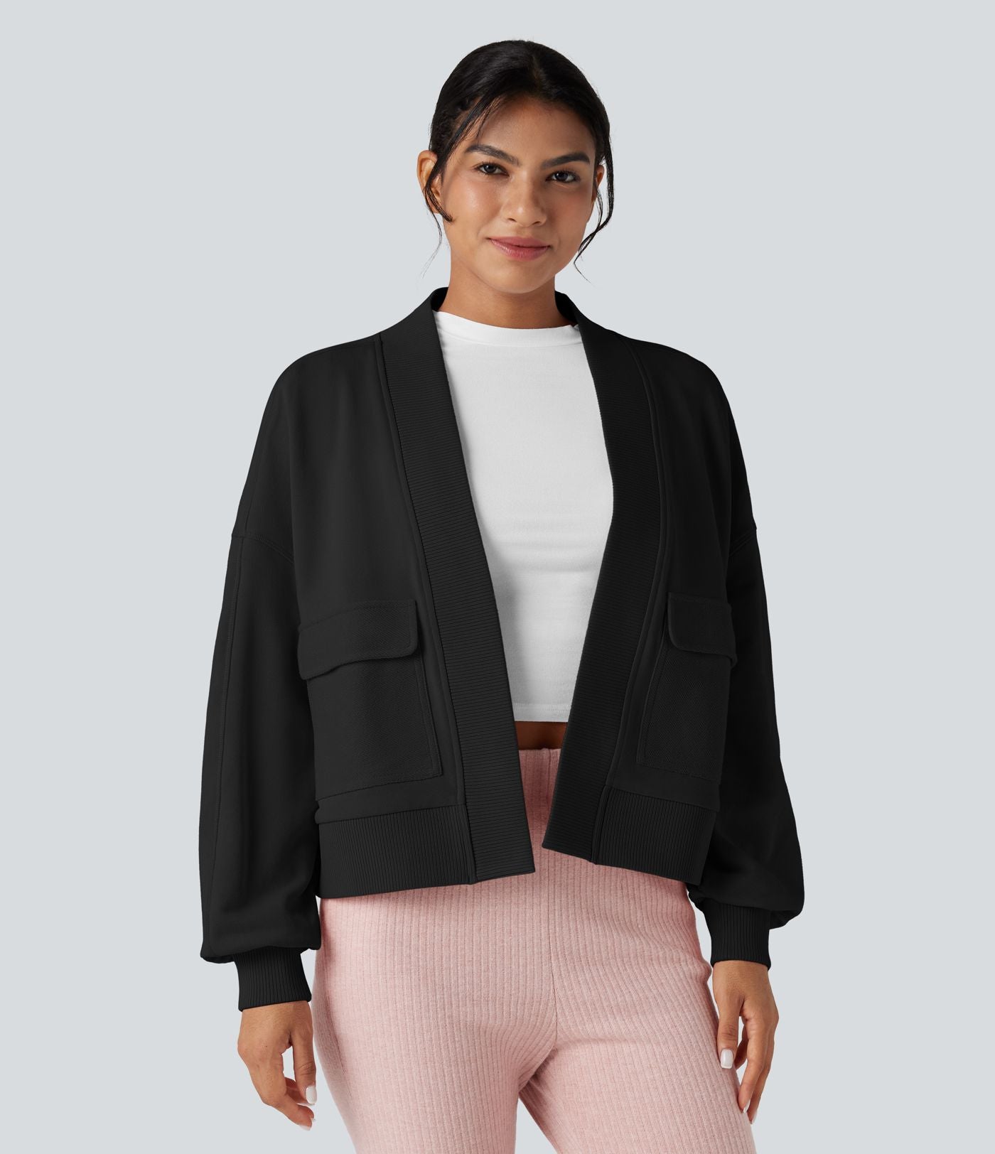 Sweat-shirt oversize manches longues avec poches