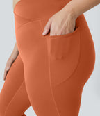 Softlyzero™ Legging Grande Taille Pleine Longueur Taille Haute Poches Latérales Croisée - UPF50+