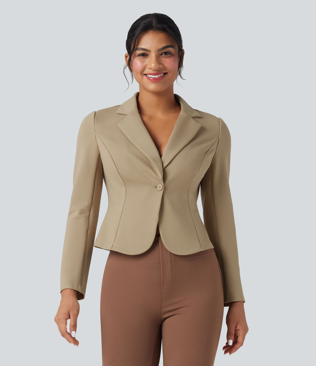 Blazer de travail ajusté manches longues