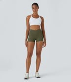Softlyzero™ Short 7,5cm Biker Taille Haute Croisé Uni